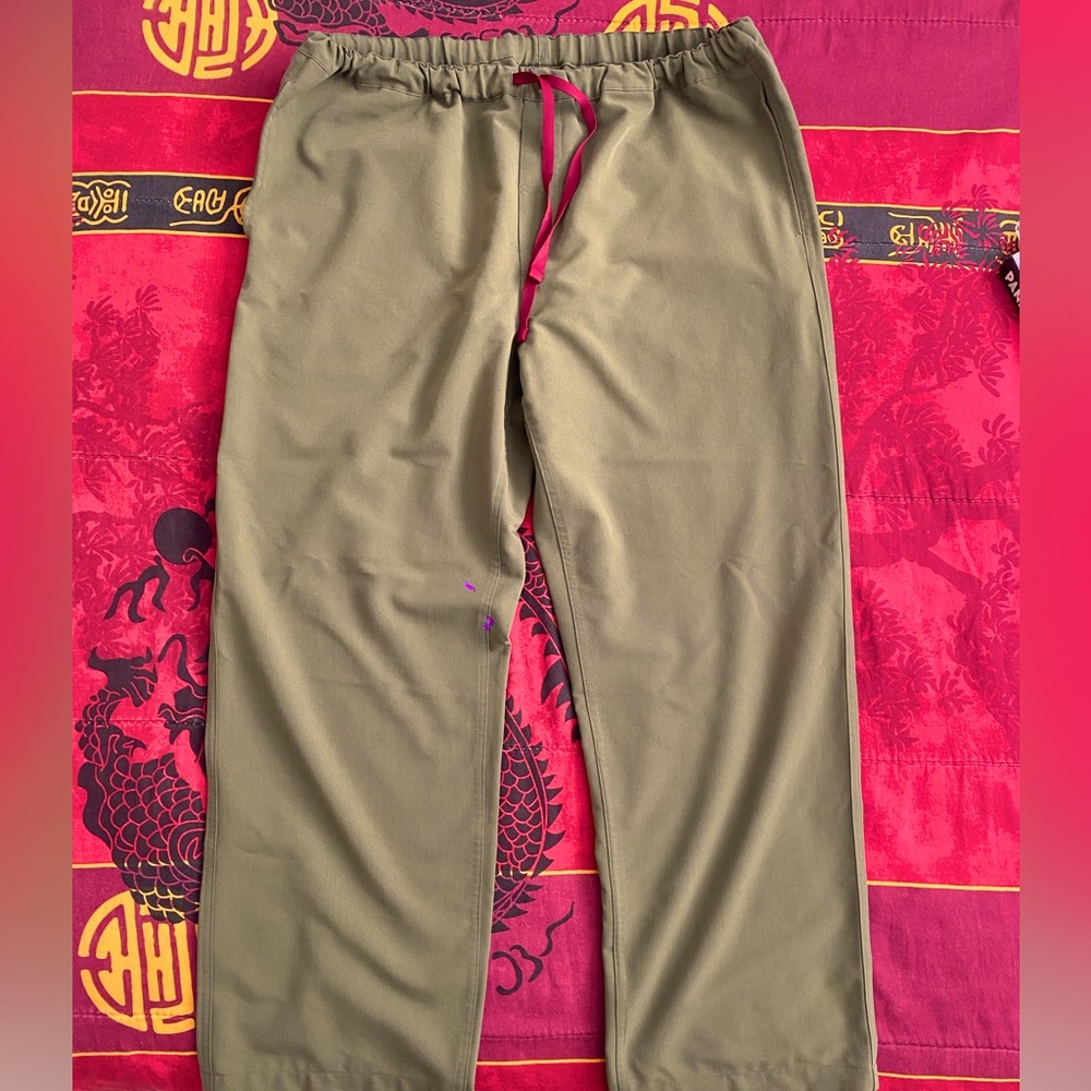 Dark Olive Pisco- Short Basic Scrub Pants